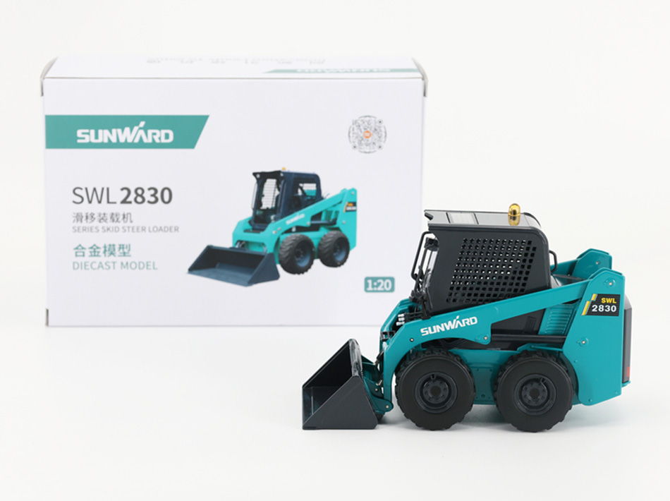 ဆောက်လုပ်ရေးစက်ယန္တရား Skid Steer Loader မော်ဒယ် စကေး 1:20 အလွိုင်း