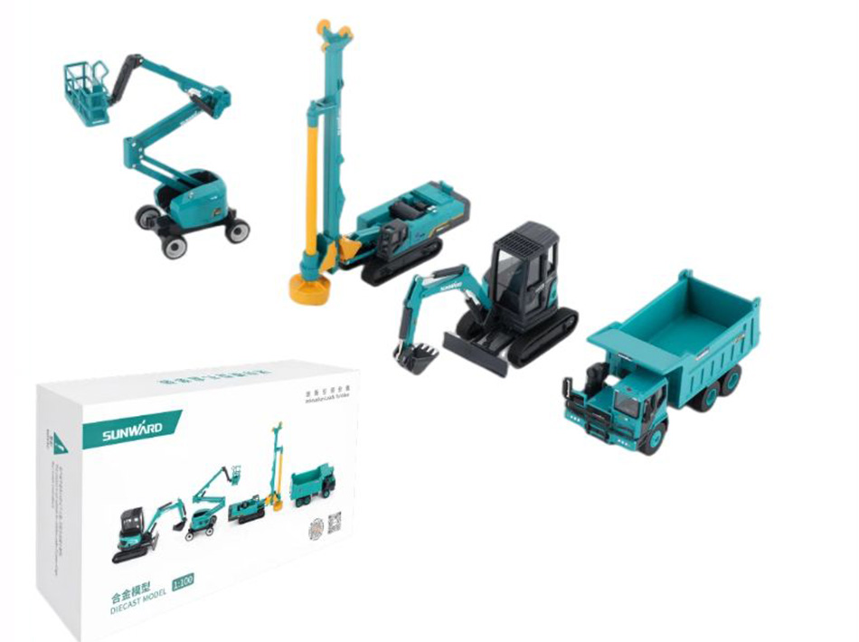 Mini Engineering Vehicle Alloy Model Excavator Driller Truck Crank Arm (Single)၊